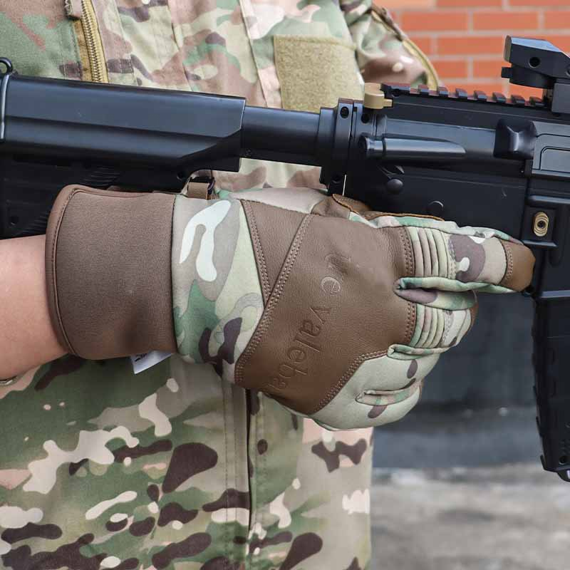 Luvas táticas de esqui de camuflagem de inverno SABADO homens