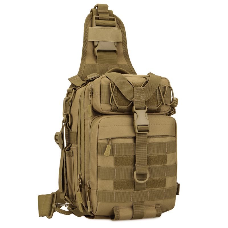 SABADO Ao Ar Livre Grande Capacidade Ajustável Ombro Crossbody Camping Molle Tactical Sling Peito Bolsa