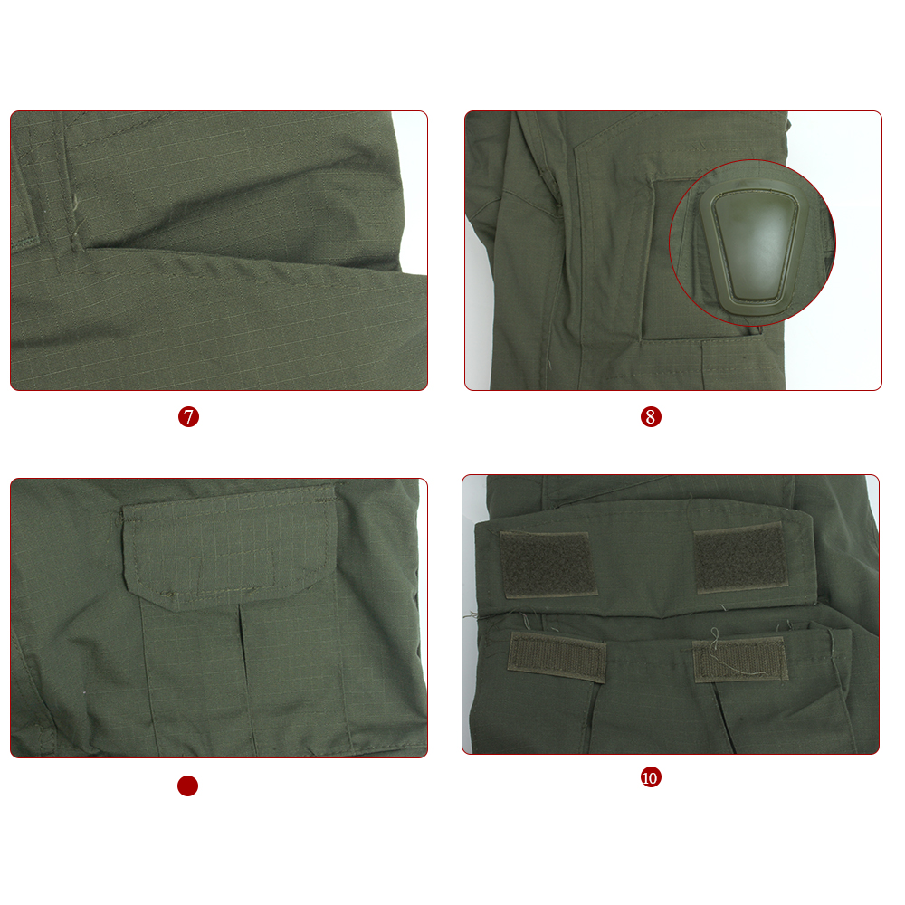 Conjunto de camisa e calça de combate tático masculino SABADO manga longa uniforme militar