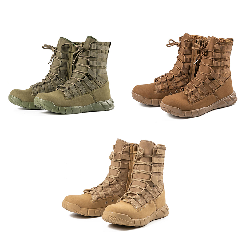 SABADO Outdoor Military Hiking High Top Lace Up Sapatos antiderrapantes