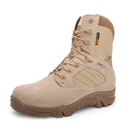 Botas táticas de couro genuíno SABADO Outdoor Delta