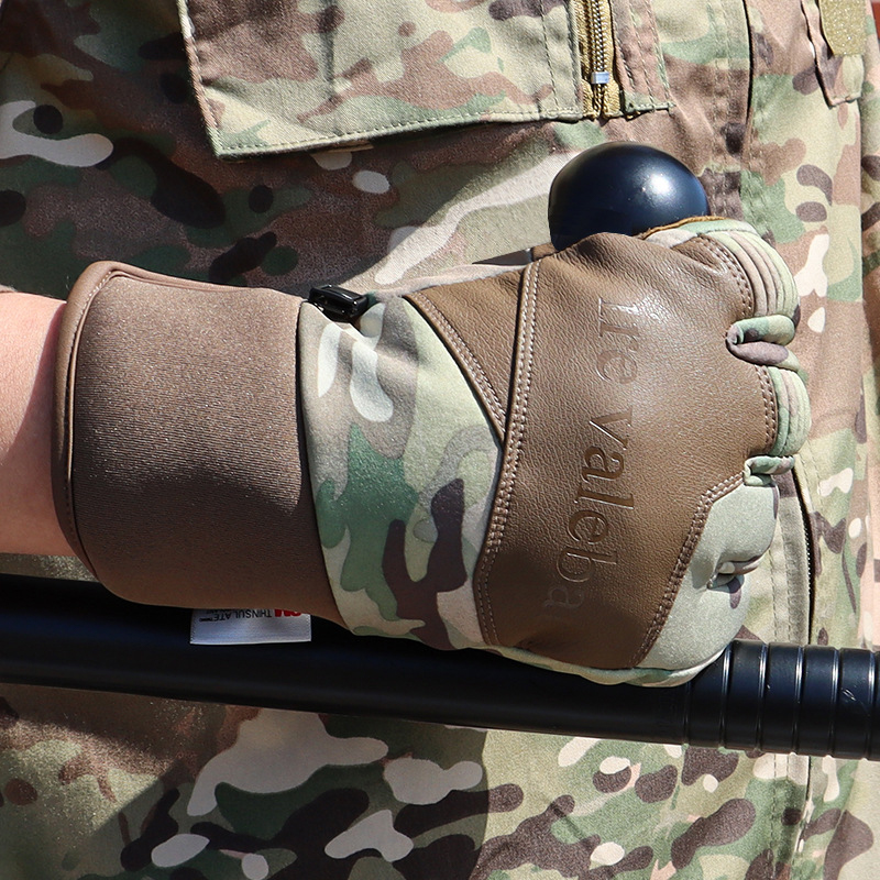 Luvas táticas de esqui de camuflagem de inverno SABADO homens