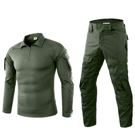 Conjunto de camisa e calça de combate tático masculino SABADO manga longa uniforme militar