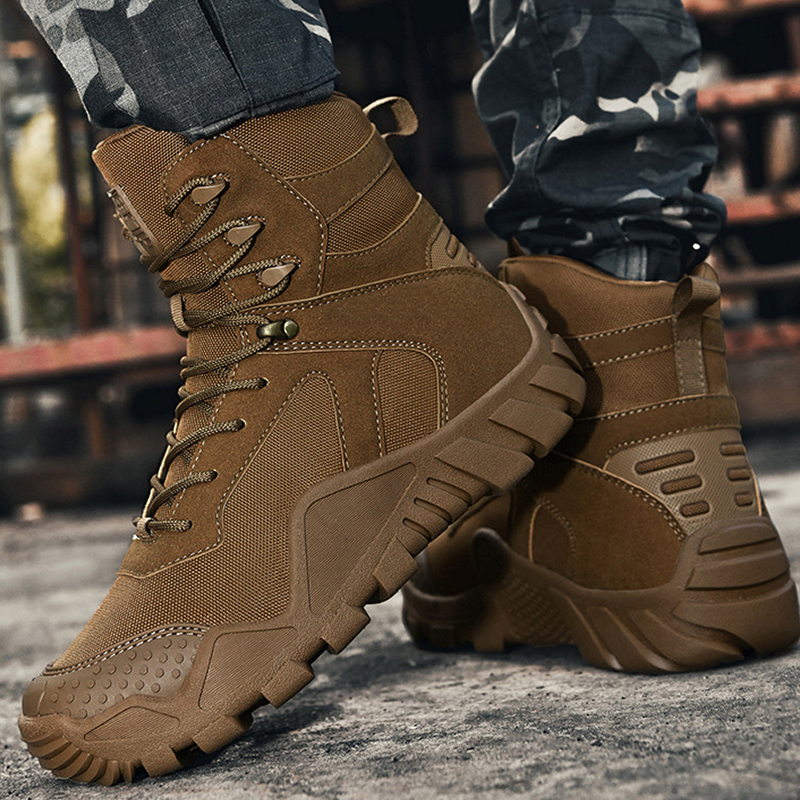 Botas táticas masculinas SABADO Outdoor Army cano alto 