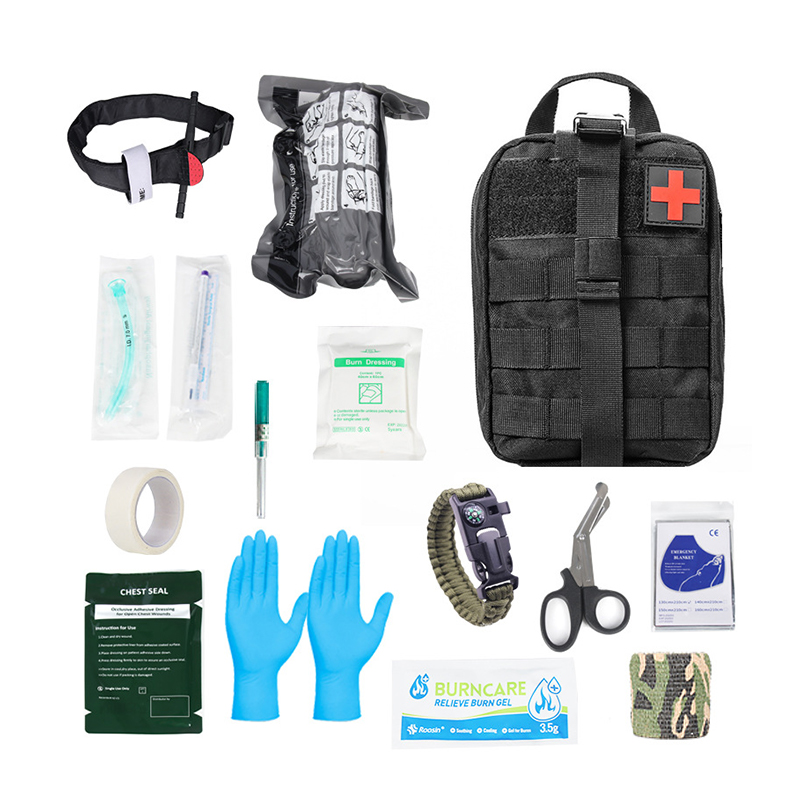 SABADO Kit de Sobrevivência de Emergência e Kit de Primeiros Socorros Equipamento de Sobrevivência Profissional SOS Ferramenta de Emergência com Bolsa Molle