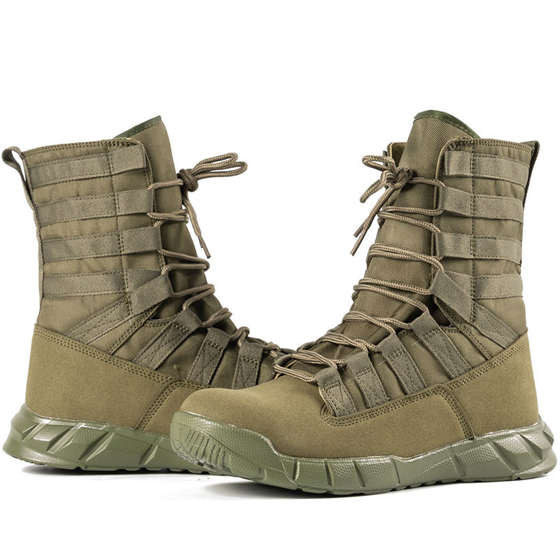 SABADO Outdoor Military Hiking High Top Lace Up Sapatos antiderrapantes