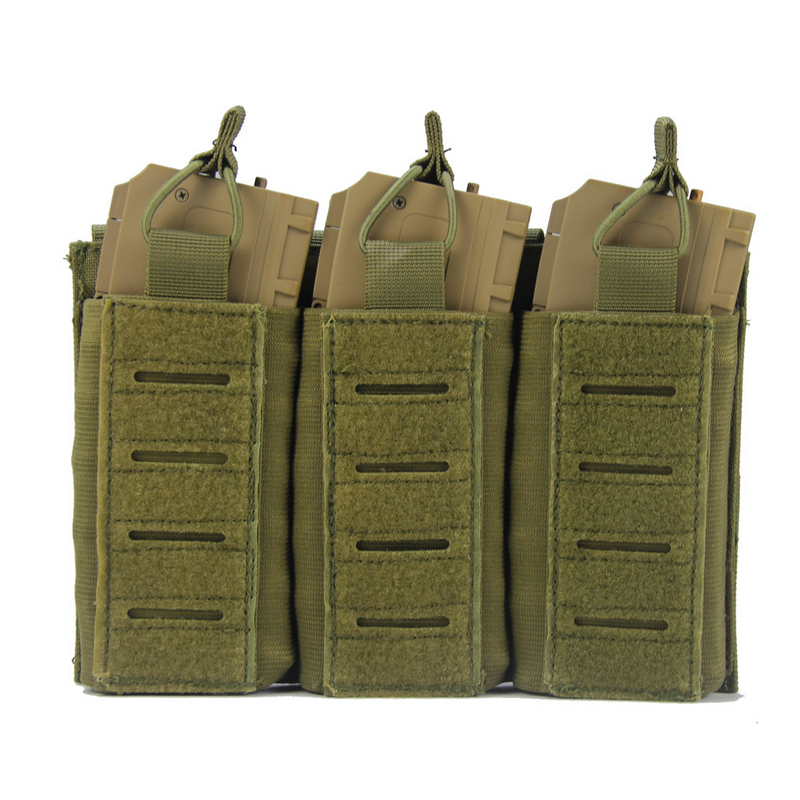 SABADO Outdoor Tactical Triple Mag Bolsa para M4 M14 M16 AK AR Elástico Canguru Rifle Colete