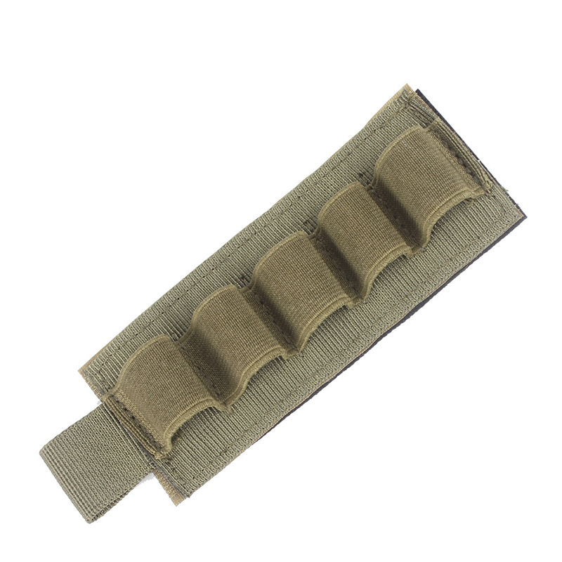 SABADO Arma Tática Militar Nylon 5 Rodada Shotgun Bullet Shell Holder Para Colete Peitoral