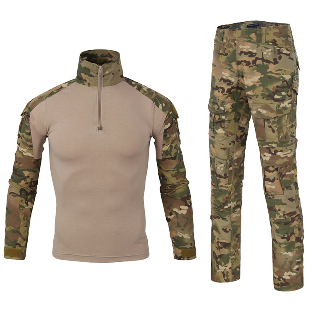 Conjunto de camisa e calça de combate tático masculino SABADO manga longa uniforme militar