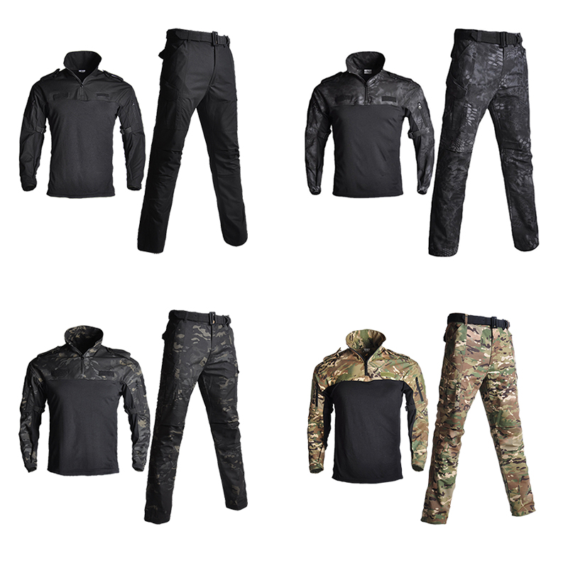 Sabado personalizado masculino segurança swat multicam força aérea exército tático camuflagem terno uniforme