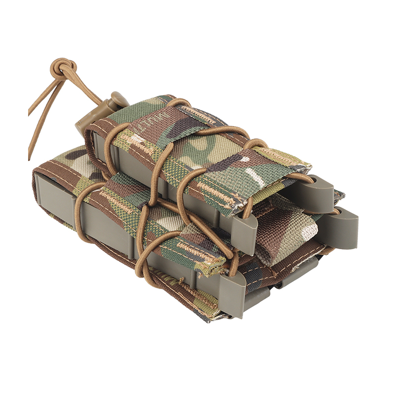 SABADO Bolsa militar tática MOLLE Mag 5,56 9mm Bolsa de revista dupla pilha para cinto de colete