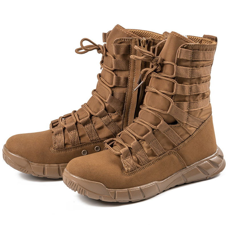 SABADO Outdoor Military Hiking High Top Lace Up Sapatos antiderrapantes