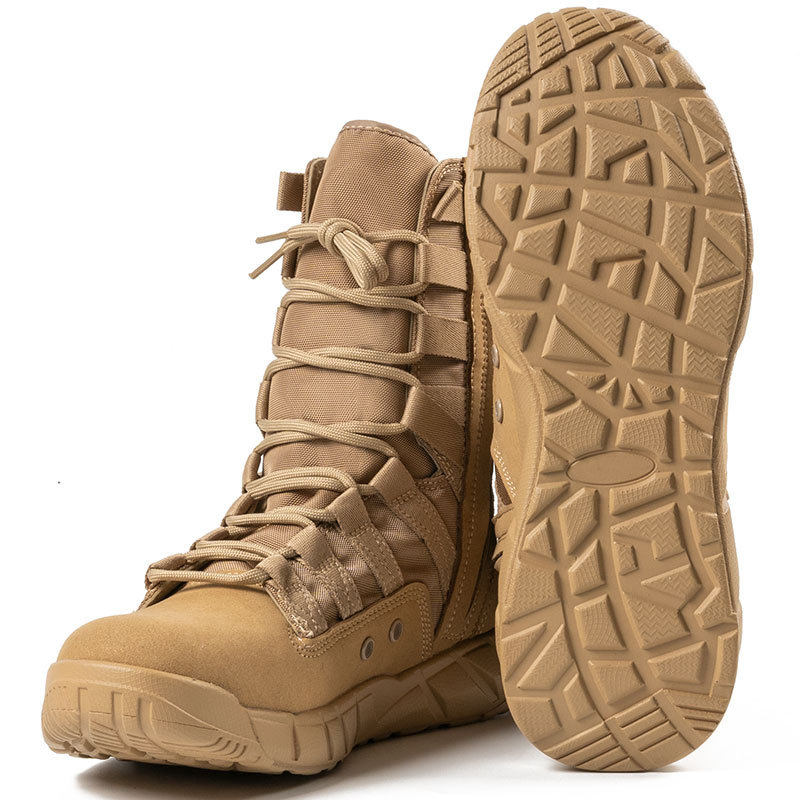 SABADO Outdoor Military Hiking High Top Lace Up Sapatos antiderrapantes